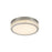 Artcraft Chevron 1Lt LED 16" Flush-Mount, Brushed Nickel/Clear