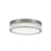 Artcraft Chevron 1Lt LED 16" Flush-Mount, Brushed Nickel/Clear