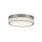 Artcraft Chevron 1Lt LED 16" Flush-Mount, Brushed Nickel/Clear