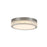 Artcraft Chevron 1Lt LED 16" Flush-Mount, Brushed Nickel/Clear