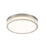 Artcraft Chevron 1Lt LED 20" Flush-Mount, Brushed Nickel/Clear