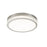 Artcraft Chevron 1Lt LED 20" Flush-Mount, Brushed Nickel/Clear