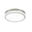 Artcraft Chevron 1Lt LED 20" Flush-Mount, Brushed Nickel/Clear