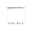 Artcraft Strata 1Lt LED 41" Pendant, Satin Nickel/Acid Opal
