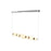 Artcraft Strata 1Lt LED 41" Pendant, Satin Nickel/Acid Opal