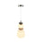 Artcraft Strata 1Lt LED 14" Pendant, Satin Nickel/Acid Opal