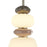 Artcraft Strata 1Lt LED 14" Pendant, Satin Nickel/Acid Opal