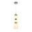 Artcraft Strata 1Lt LED 20" Pendant, Satin Nickel/Acid Opal