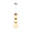 Artcraft Strata 1Lt LED 20" Pendant, Satin Nickel/Acid Opal