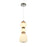 Artcraft Strata 1Lt LED 20" Pendant, Satin Nickel/Acid Opal