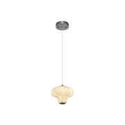 Artcraft Solara 1Lt LED 7" Pendant, Graphite/Cloudy Swirl - AC5080GR