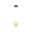 Artcraft Solara 1Lt LED 7" Pendant, Graphite/Cloudy Swirl - AC5080GR