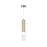 Artcraft Zara 1Lt LED Pendant, Brushed Nickel/Clear