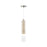 Artcraft Zara 1Lt LED Pendant, Brushed Nickel/Clear