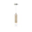 Artcraft Zara 1Lt LED Pendant, Brushed Nickel/Clear