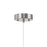 Artcraft Zara 1Lt LED Pendant, Brushed Nickel/Clear