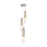 Artcraft Zara 3Lt LED Chandelier, Brushed Nickel/Clear
