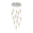 Artcraft Zara 13Lt LED Chandelier, Brushed Nickel/Clear