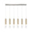 Artcraft Zara 6Lt LED Pendant, Brushed Nickel/Clear