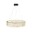 Artcraft Alya 1Lt LED 17" Chandelier, Polished Nickel/Clear