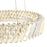 Artcraft Alya 1Lt LED 17" Chandelier, Polished Nickel/Clear