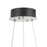 Artcraft Alya 1Lt LED 17" Chandelier, Polished Nickel/Clear