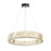 Artcraft Alya 1Lt LED 24" Chandelier, Polished Nickel/Clear