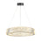 Artcraft Alya 1Lt LED 24" Chandelier, Polished Nickel/Clear