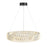 Artcraft Alya 1Lt LED 24" Chandelier, Polished Nickel/Clear
