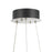 Artcraft Alya 1Lt LED 24" Chandelier, Polished Nickel/Clear