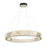 Artcraft Alya 1Lt LED 32" Chandelier, Polished Nickel/Clear