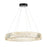 Artcraft Alya 1Lt LED 32" Chandelier, Polished Nickel/Clear