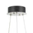 Artcraft Alya 1Lt LED 32" Chandelier, Polished Nickel/Clear