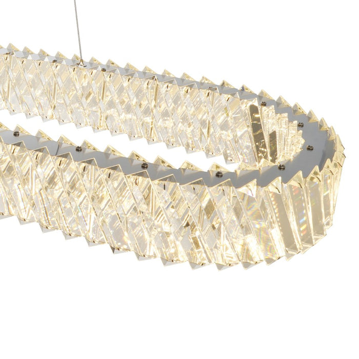 Artcraft Alya Light Pendant, Polished Nickel/Clear