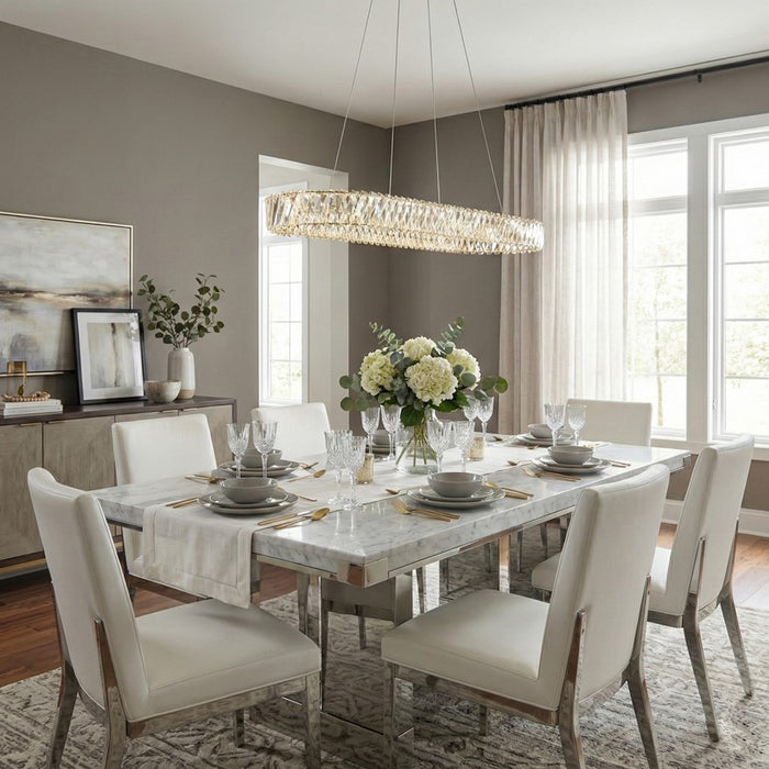 Artcraft Alya Light Pendant, Polished Nickel/Clear