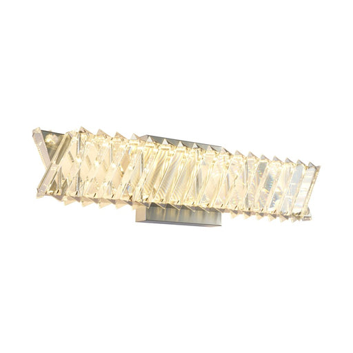 Artcraft Alya 1Lt LED 19" Wall Sconce, Polished Nickel/Clear