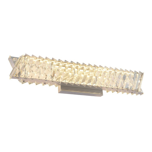 Artcraft Alya 1Lt LED 23" Wall Sconce, Polished Nickel/Clear