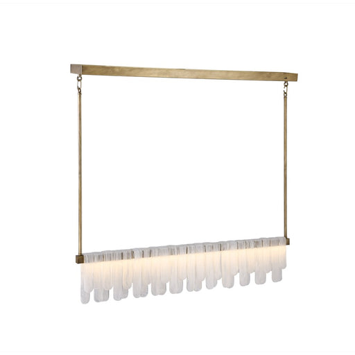 Artcraft Roselle 1Lt LED 12"H Pendant, Legacy Brass/Piastra
