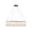 Artcraft Roselle 1Lt LED 33" Pendant, Legacy Brass/Piastra