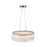 Artcraft Roselle 1Lt LED 25" Pendant, Legacy Brass/Piastra