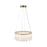 Artcraft Roselle 1Lt LED 19" Pendant, Legacy Brass/Piastra