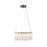 Artcraft Roselle 1Lt LED 19" Pendant, Legacy Brass/Piastra