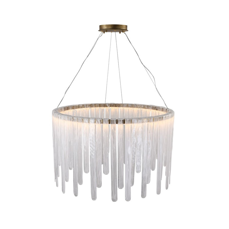 Artcraft Roselle 1Lt LED 40" Pendant, Legacy Brass/Piastra