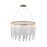 Artcraft Roselle 1Lt LED 40" Pendant, Legacy Brass/Piastra