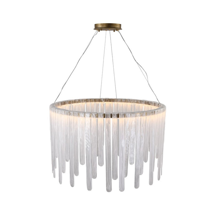 Artcraft Roselle 1Lt LED 40" Pendant, Legacy Brass/Piastra