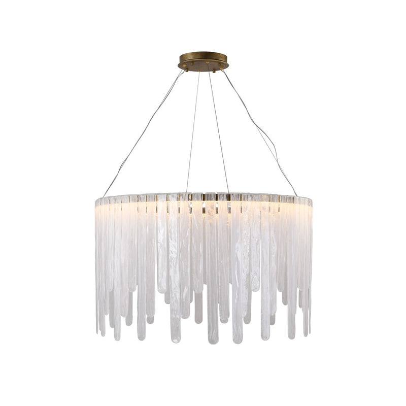 Artcraft Roselle 1Lt LED 40" Pendant, Legacy Brass/Piastra