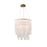Artcraft Roselle Light Chandelier, Legacy Brass/Piastra