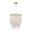 Artcraft Roselle Light Chandelier, Legacy Brass/Piastra