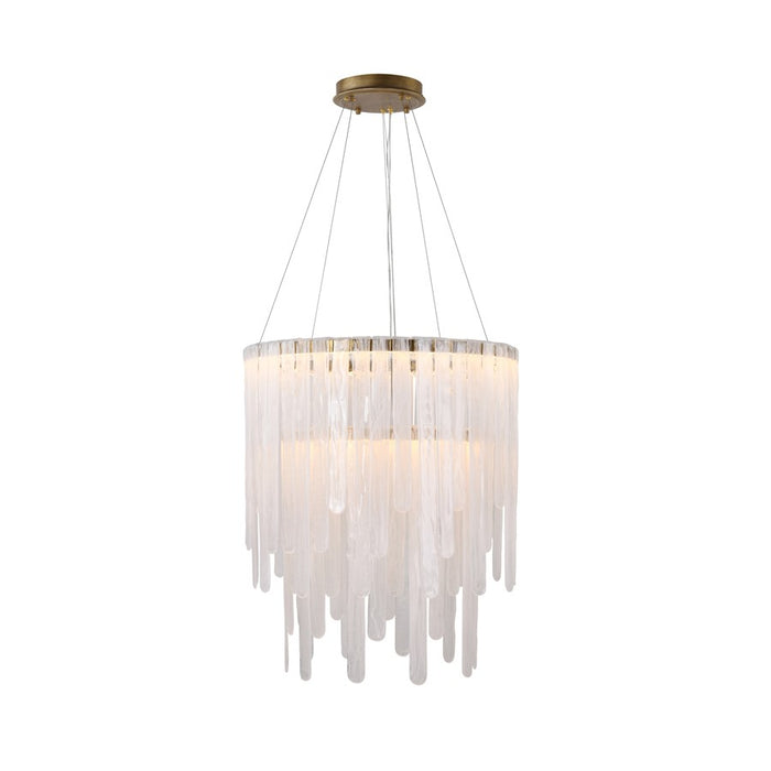 Artcraft Roselle Light Chandelier, Legacy Brass/Piastra