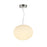 Artcraft Portico 1Lt LED 9" Pendant, Satin Nickel/White Lava